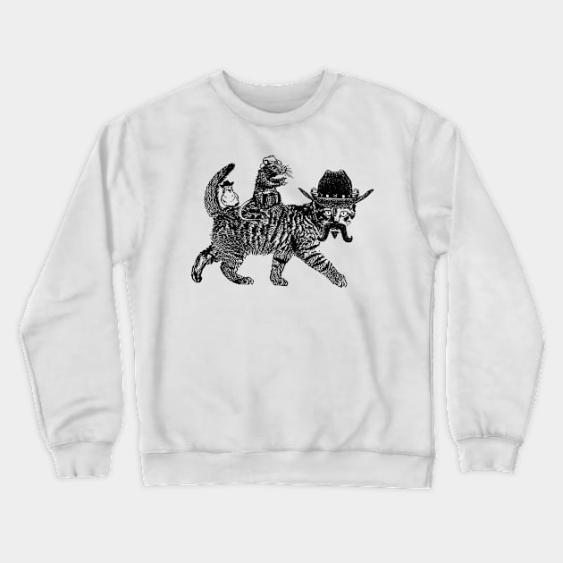 Cowboy Cat Crewneck Sweatshirt by MasutaroOracle